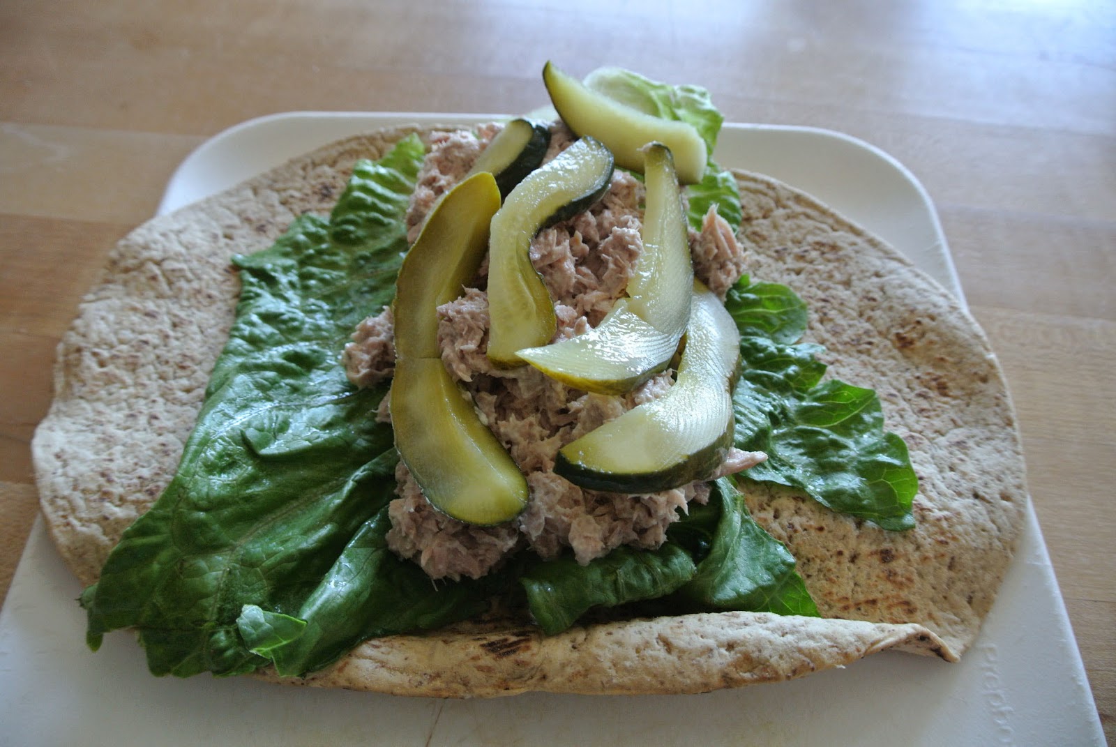 Mom, What's For Dinner? Low Calorie Tuna Salad Wrap