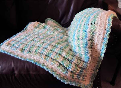 Knitting With Looms: Ethans Stroller Blanket