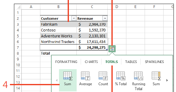 Cara Menganalisis Data Menggunakan Quick Analysis di Excel 2013