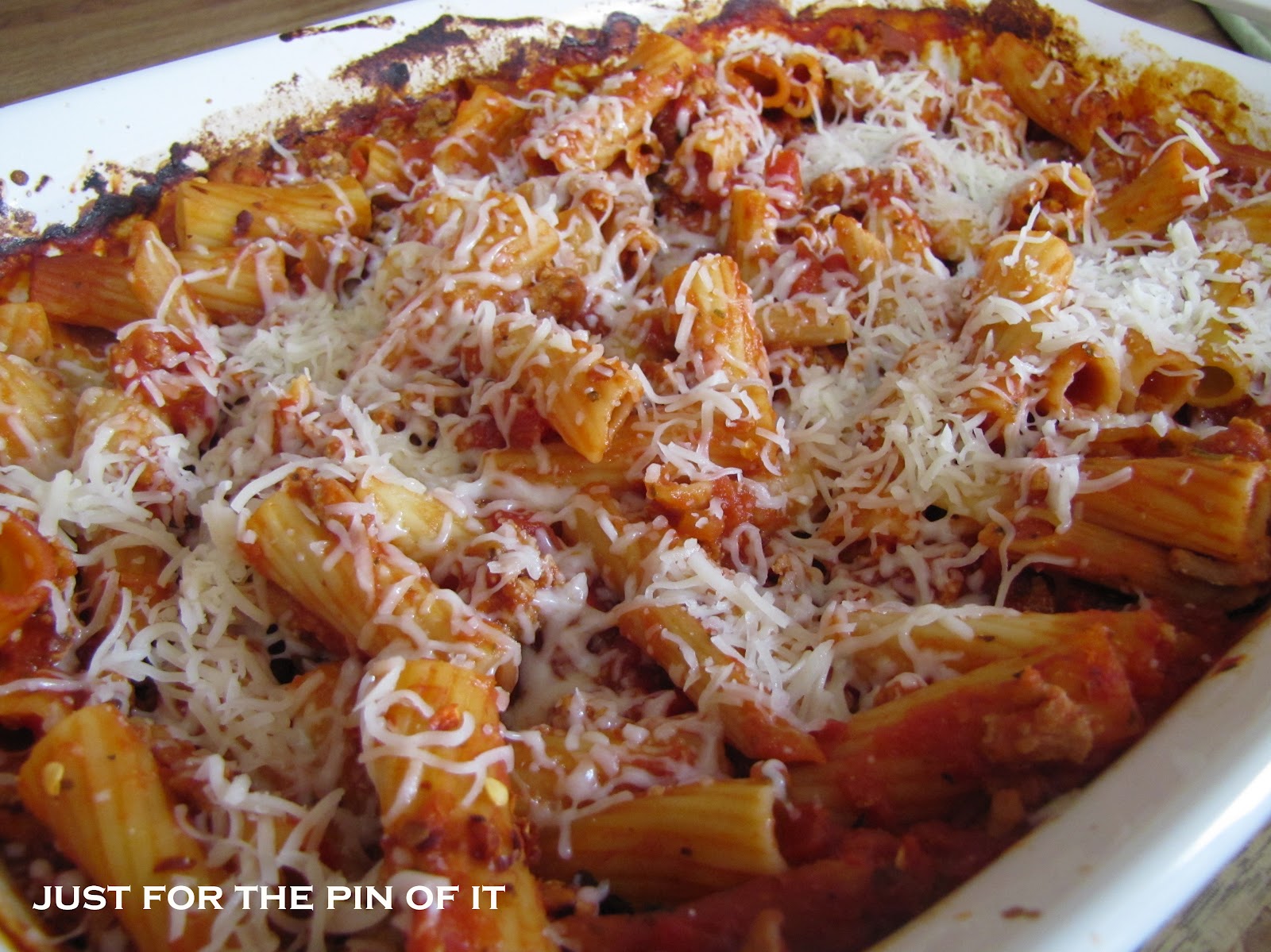 Just For the Pin of It Oven Baked Zesty Ziti