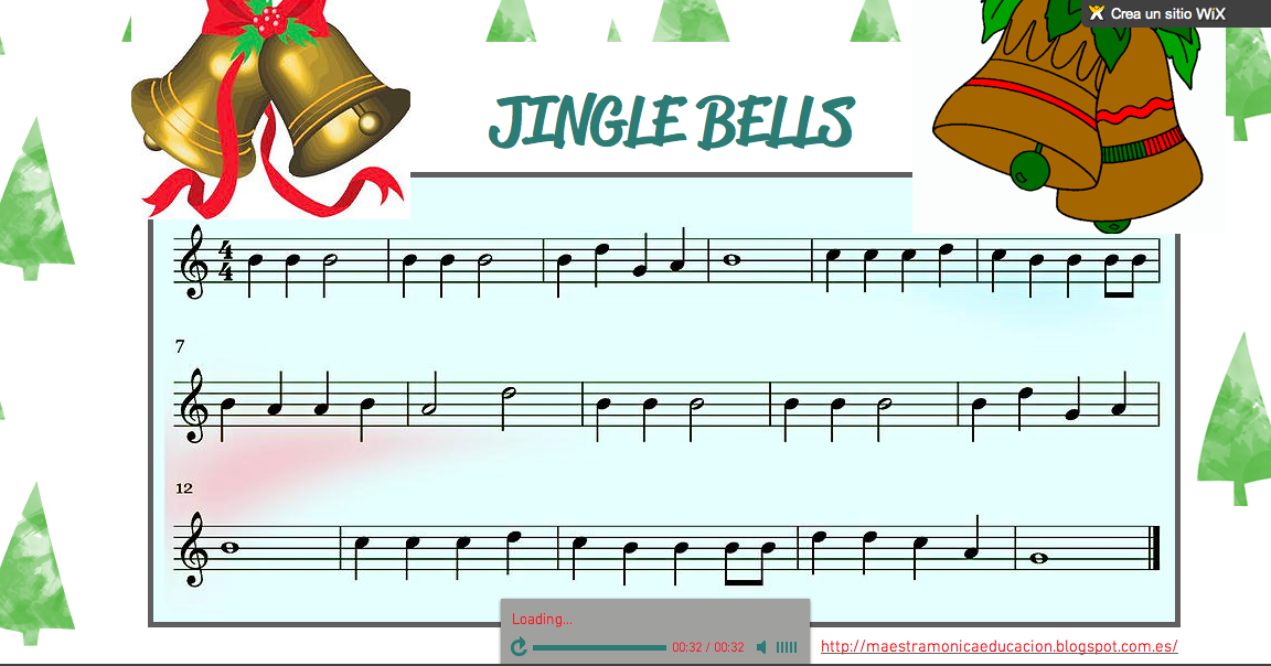 Maestra Mónica Partitura WIX JINGLE BELLS para flauta