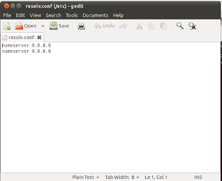 Cara Merubah DNS Modem CDMA Di Ubuntu