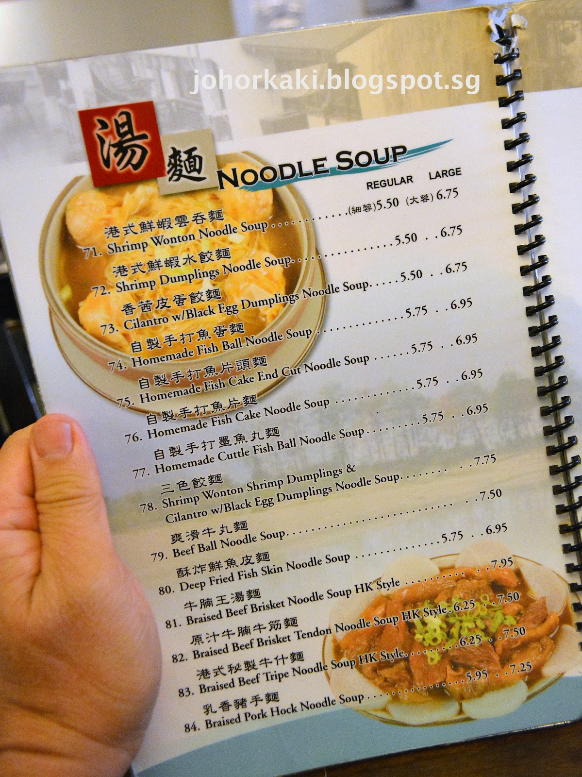 Noodle Village in NYC Chinatown New York City 粥麵軒 Johor Kaki Travels