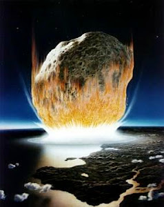 Apocalipse  8:8,  parece falar de um enorme meteoro caindo no mar, durante a grande tribulação