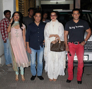 Salman Khan at the screening of Kamal Haasan's Vishwaroopam!