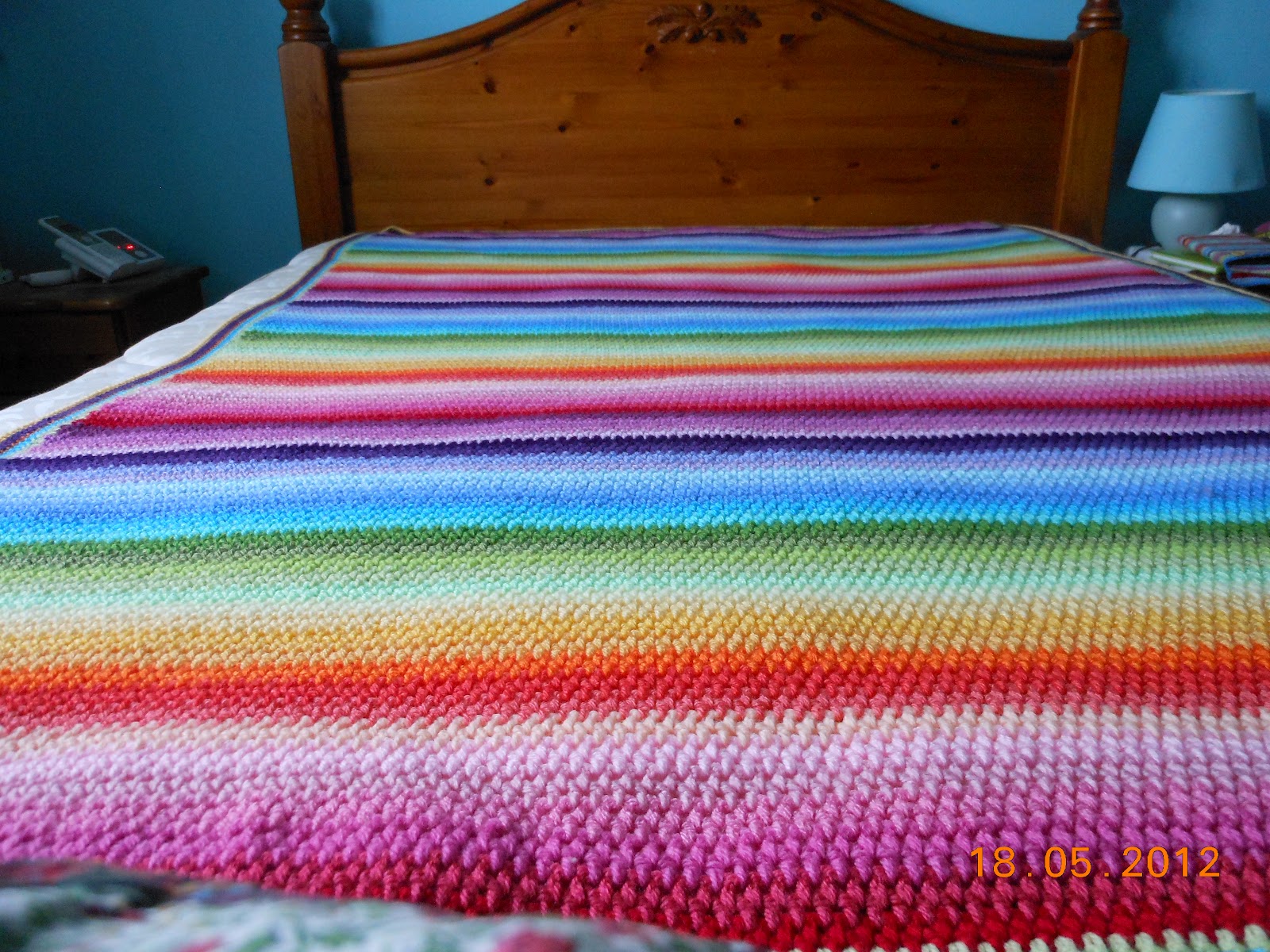 Christine65 Vintage Vertical Stripe Blanket.....