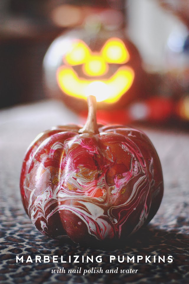 Marbleized Pumpkins Aunt Peaches