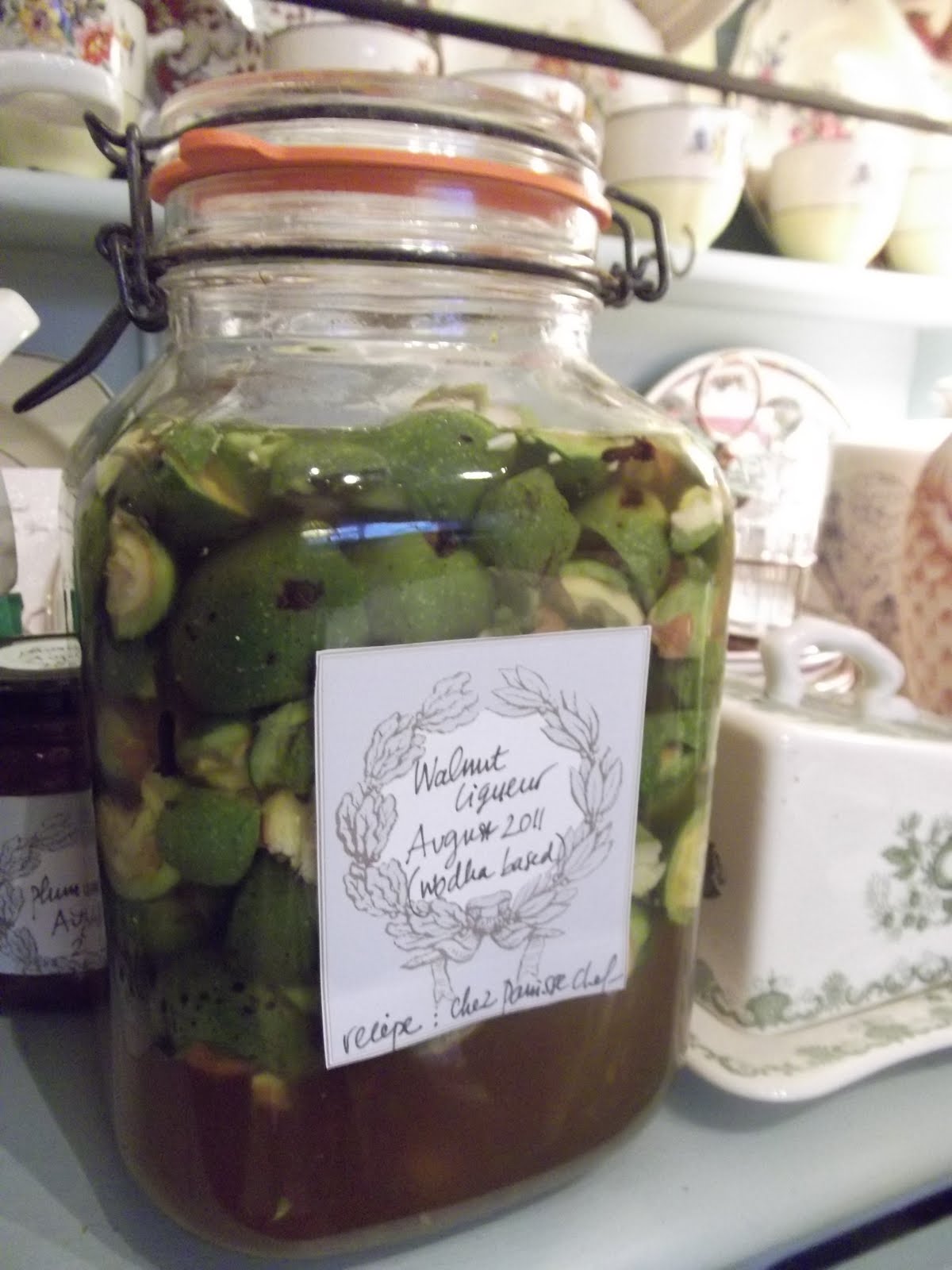 . Green walnut liqueur