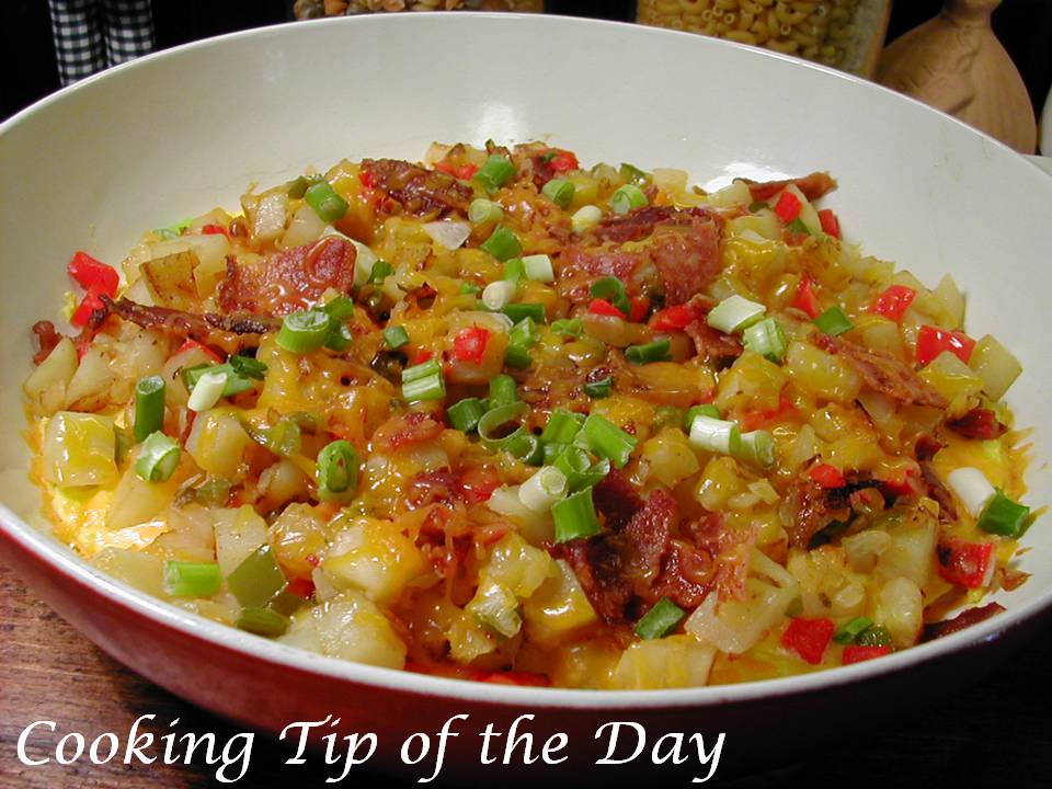 Cooking Tip of the Day Recipe Open Face O'Brien Potato Omelet