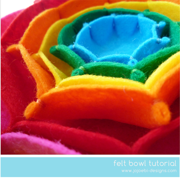 jojoebi designs How to make simple felt bowls