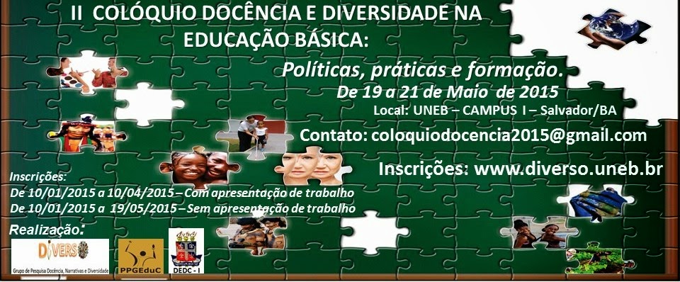 II COLÓQUIO DOCÊNCIA E DIVERSIDADE