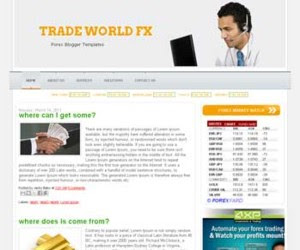 Trade World Blogger Template