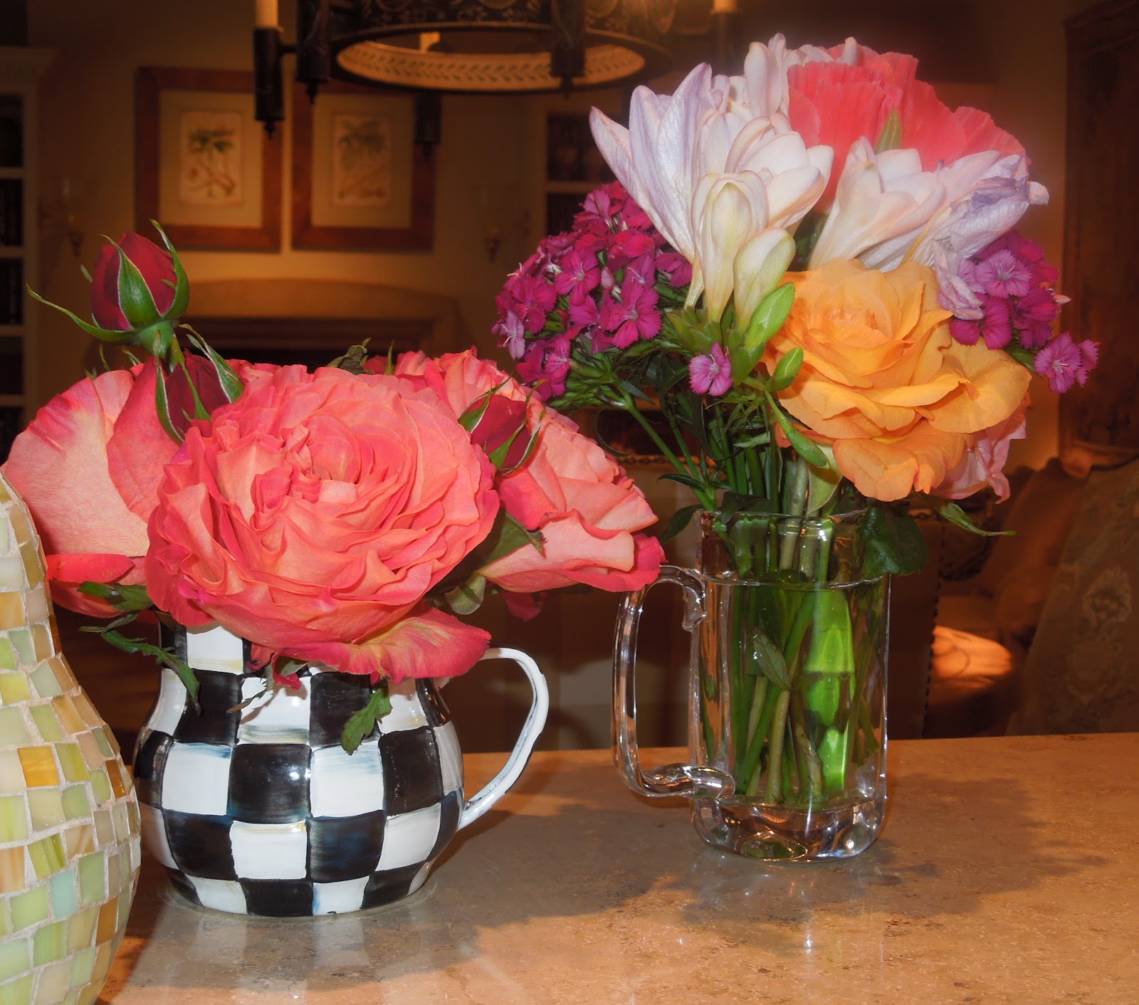 The French Tangerine leftover flowers