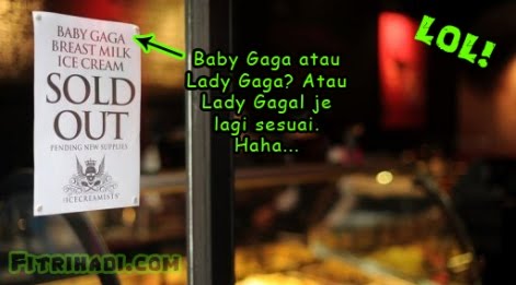 breast mil ice cream lady gaga baby