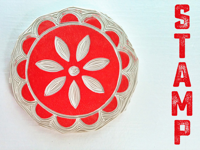 Nessy Designs Handcarved Stamps on Furniture