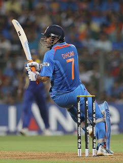 Dhoni Photos at 2011 World Cup Final, MS Dhoni World Cup Final Pics