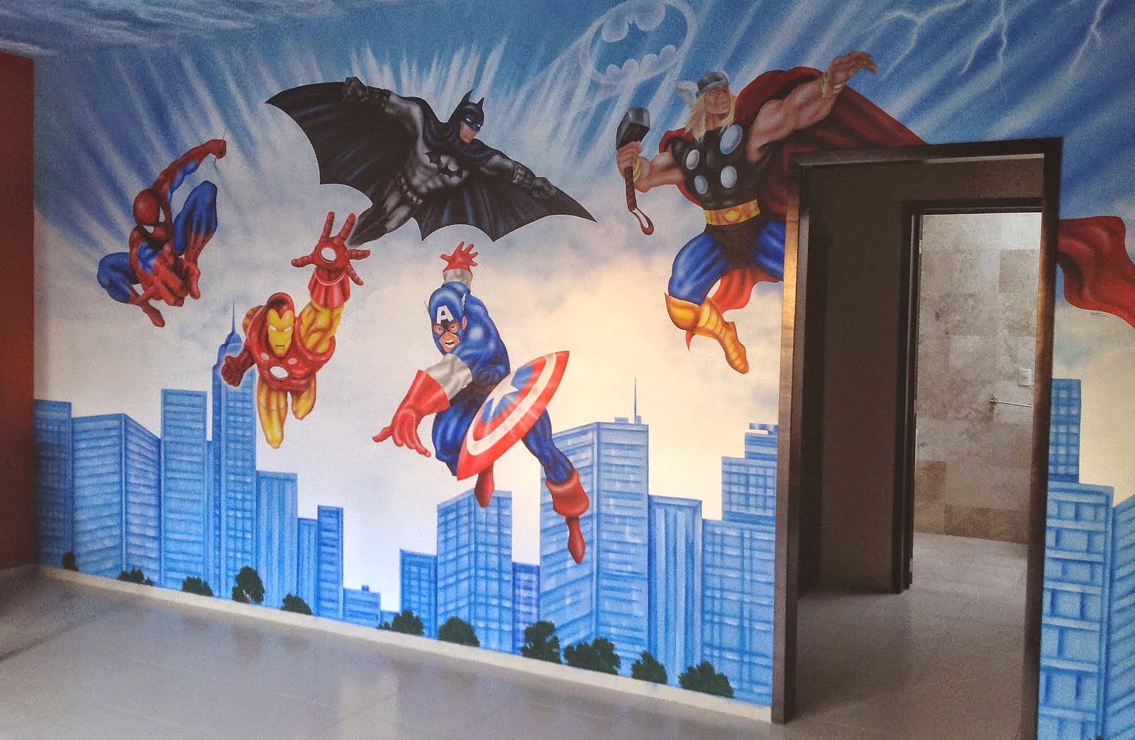 MURAL SUPER HEROES