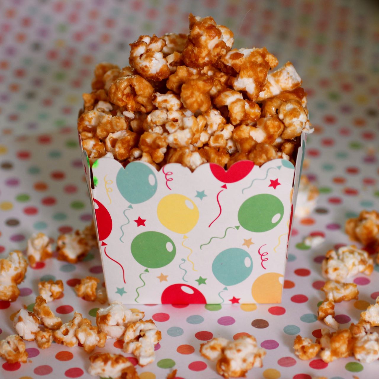 Green Gourmet Giraffe Salted caramel popcorn, coburg carnivale and