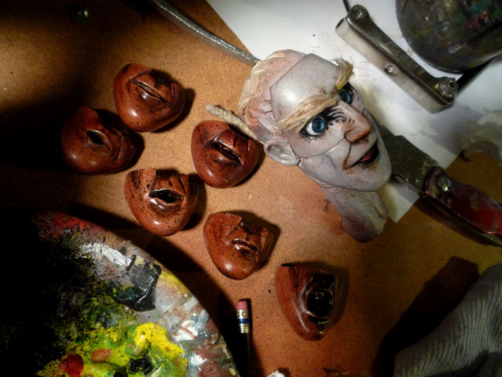 Painted Head & Replacement Faces, Stopmotion Puppet © 2012 Jeff Lafferty Painted Head & Replacement Faces, Stopmotion Puppet © 2012 Jeff Lafferty