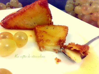 Torrijas De Queso De Oveja Tierno Con Jarabe De Uva