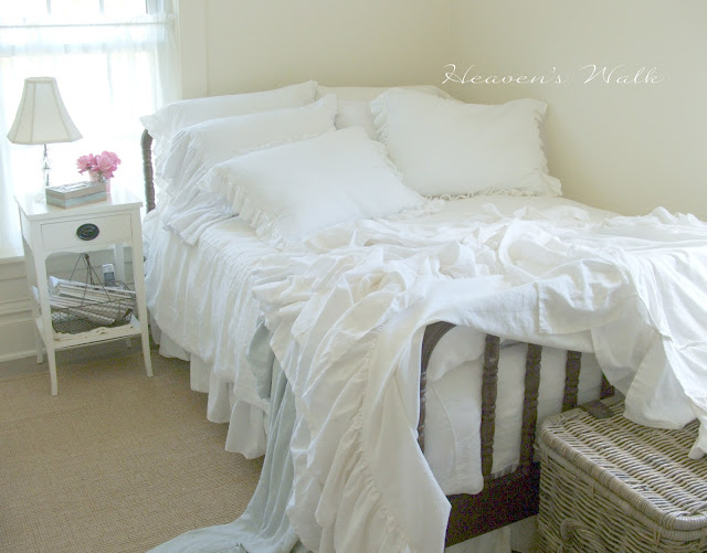 Heaven's Walk Romantic Ruffled Bedskirt