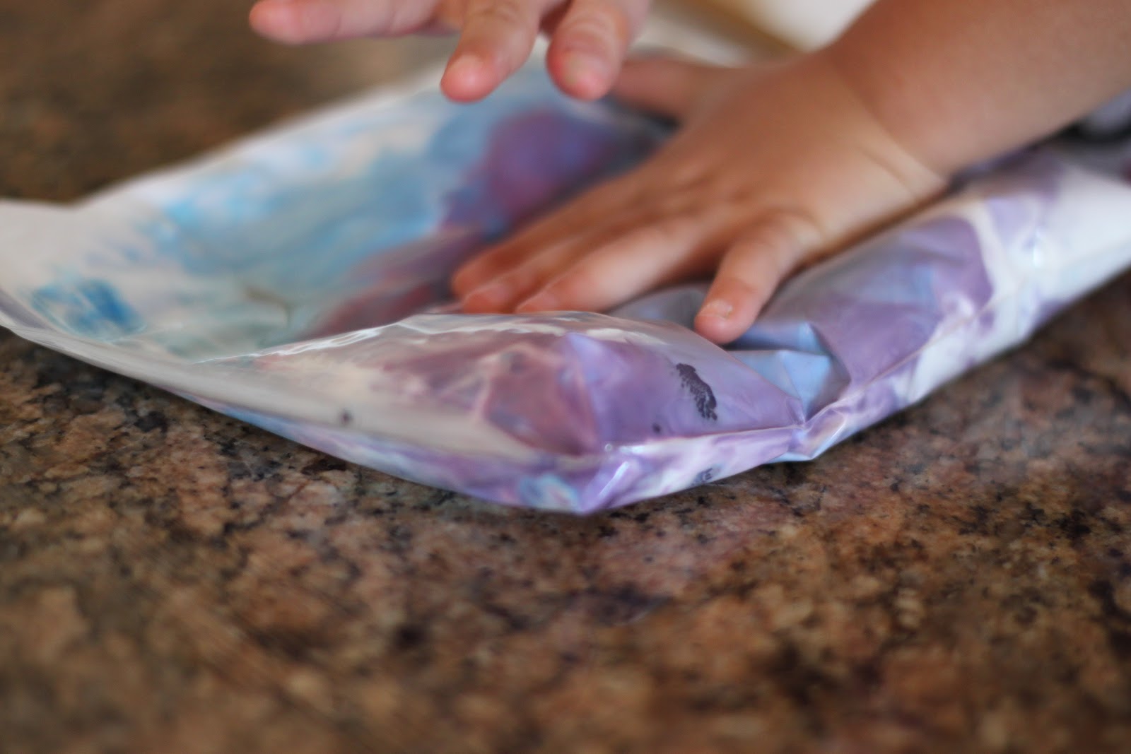 Playing House Color Mixing with Shaving Cream