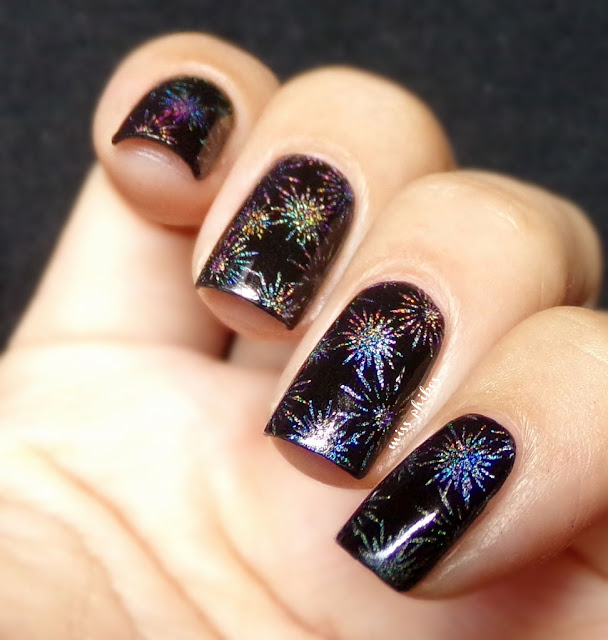 nail art fireworks, nail art fuegos artificiales