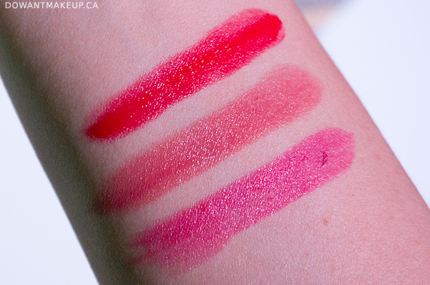 Emani Hydrating Lip Colour swatches