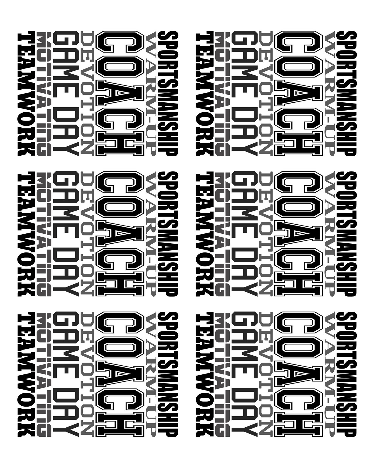 thank you card for coach