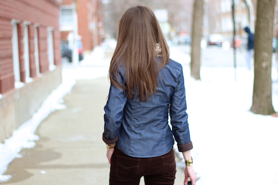 Dark Chambray & Chocolate Brown Corduroy | StyleSidebar