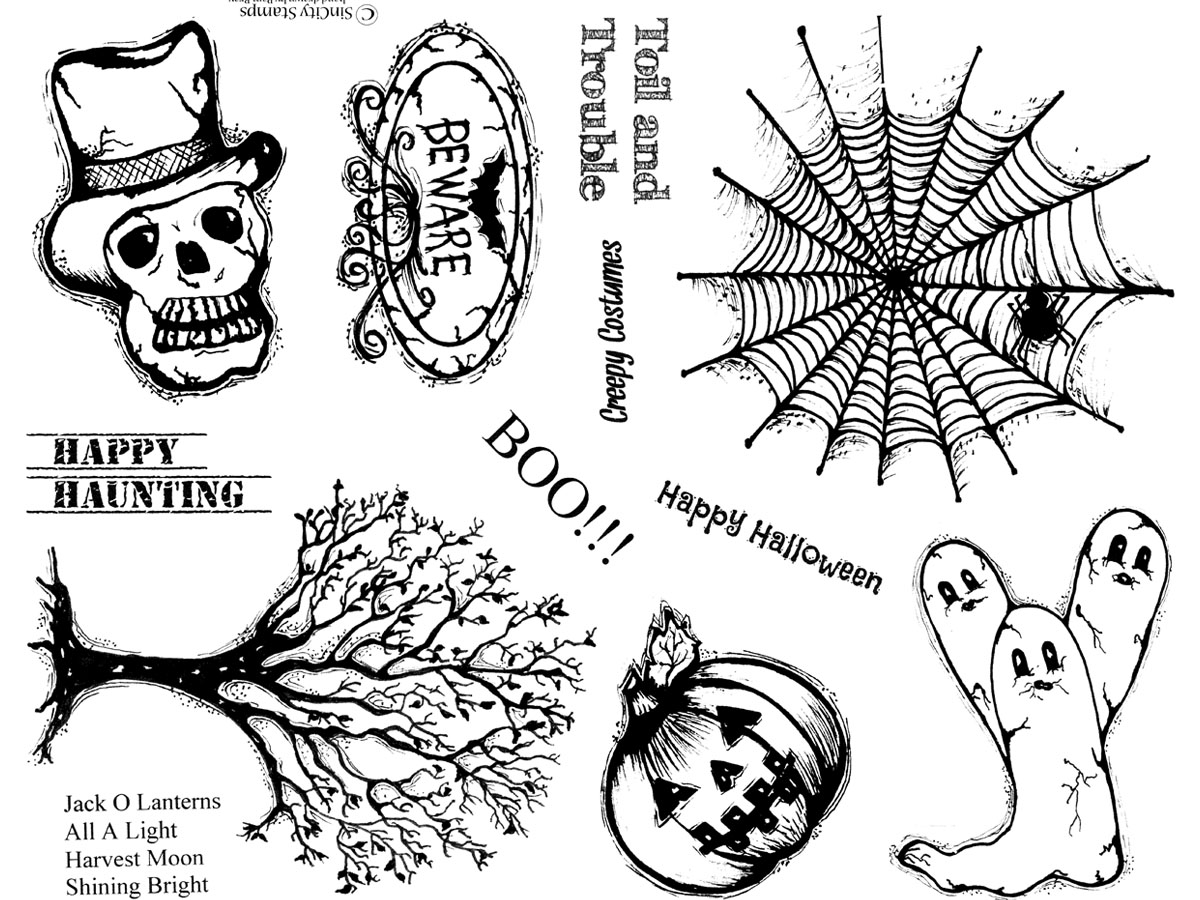 Pam Bray Designs A Girl with Flair FALL AND HALLOWEEN STAMP SETS