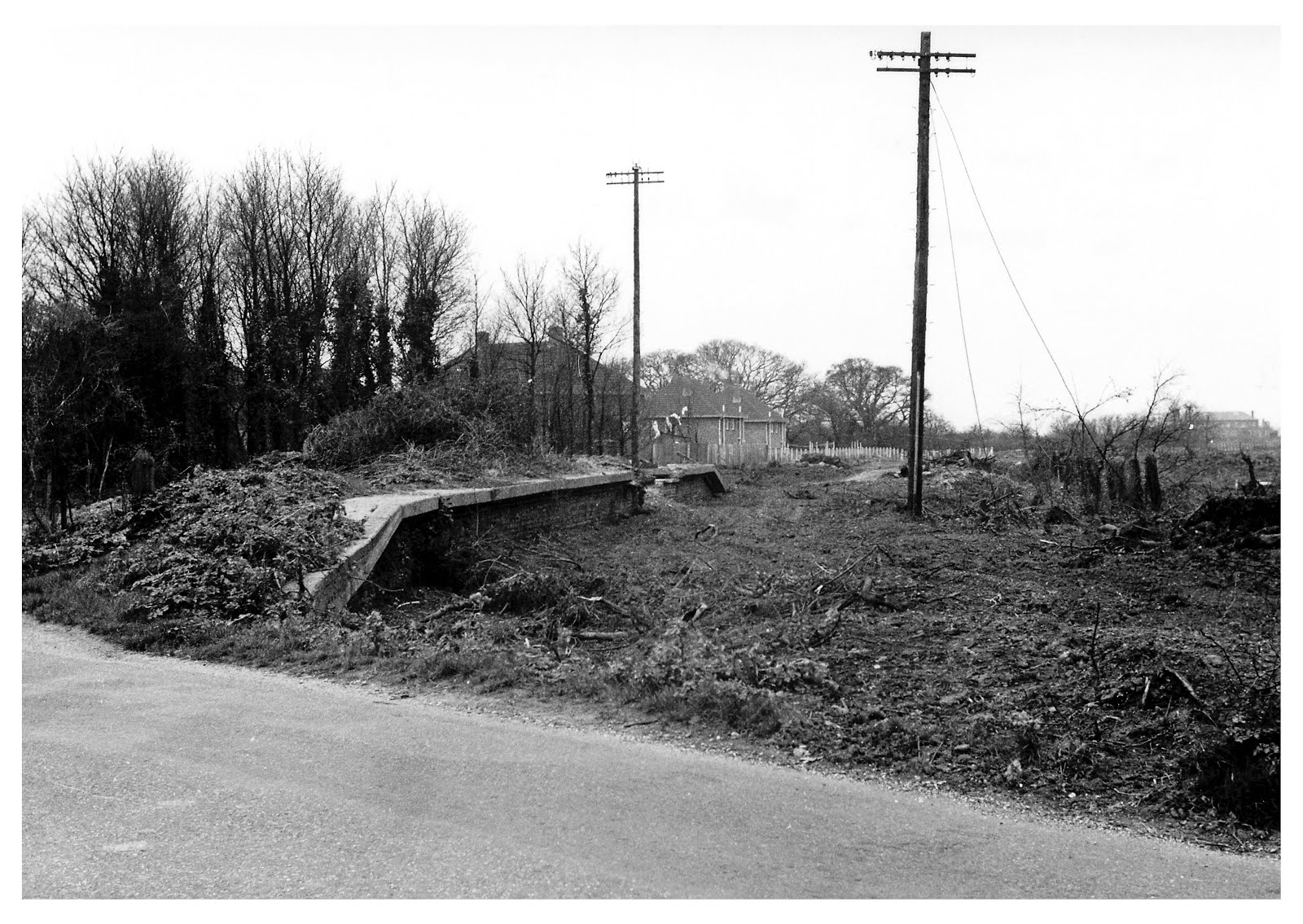 Remains of Browndown Halt 1960's