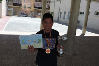 CAMPEÓN DEL CONCURSO DE DIBUJO DE DEPORTE ESCOLAR, "OLIMPIADAS RÍO DE JANEIRO 2016" (13/06/2016).