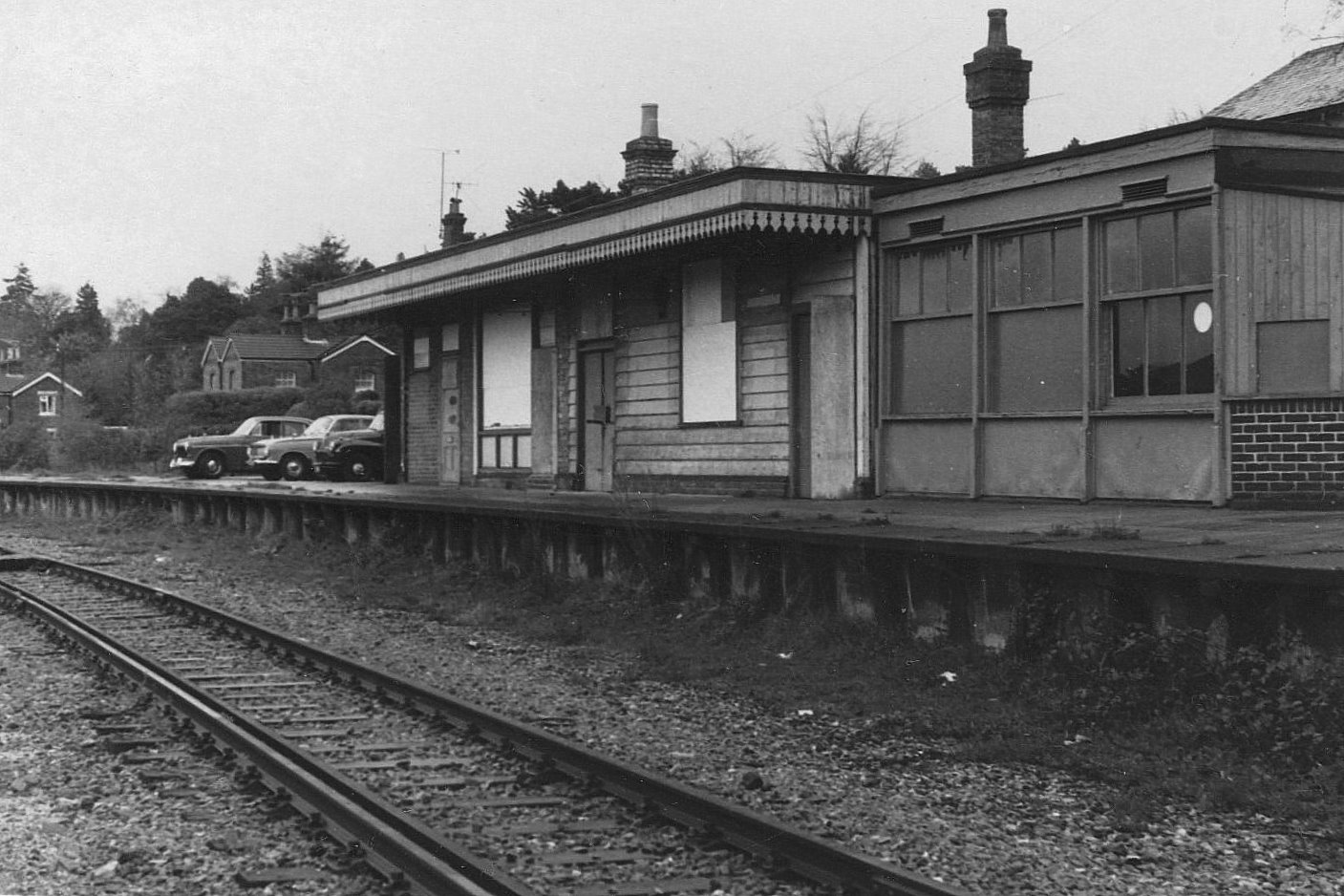 5 Broadstone Wimborne Railway Station Photo West Moors Bournemouth Line. 