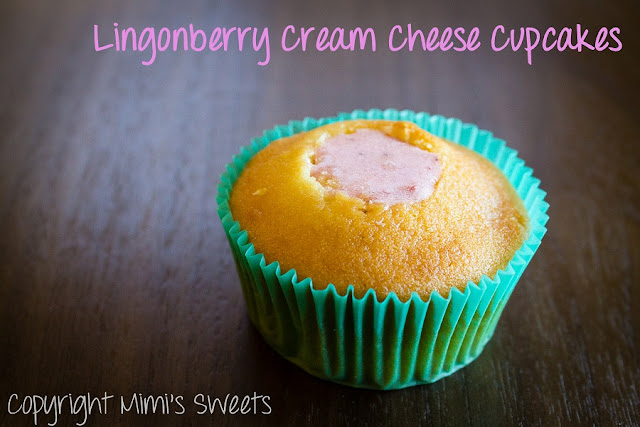 Lingonberry Cream Cheese Cupcakes