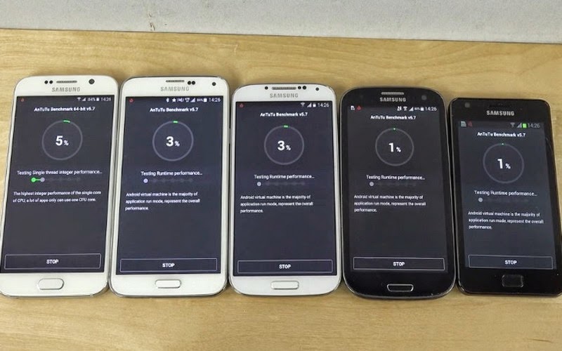 Perbandingan Skor AnTuTu Galaxy S2 hingga S6 Perbandingan Skor AnTuTu Galaxy S2 hingga S6