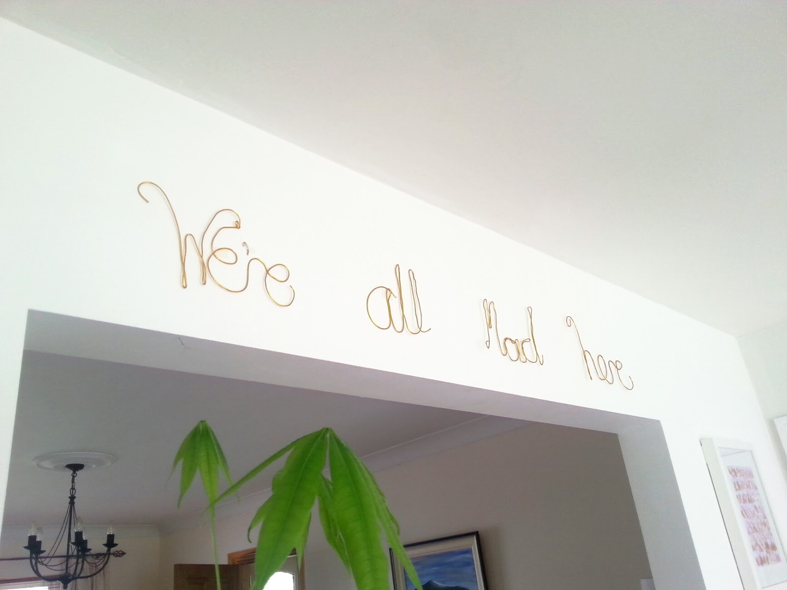 Easy diy wire quote art Make Do and DIY