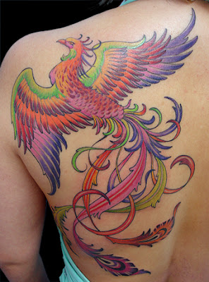 Tatuagens de Fênix Tatuagens de Fênix nas Costas