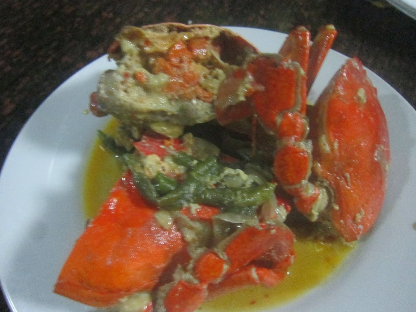 CRABS in COCOCHILIGARLIC SAUCE