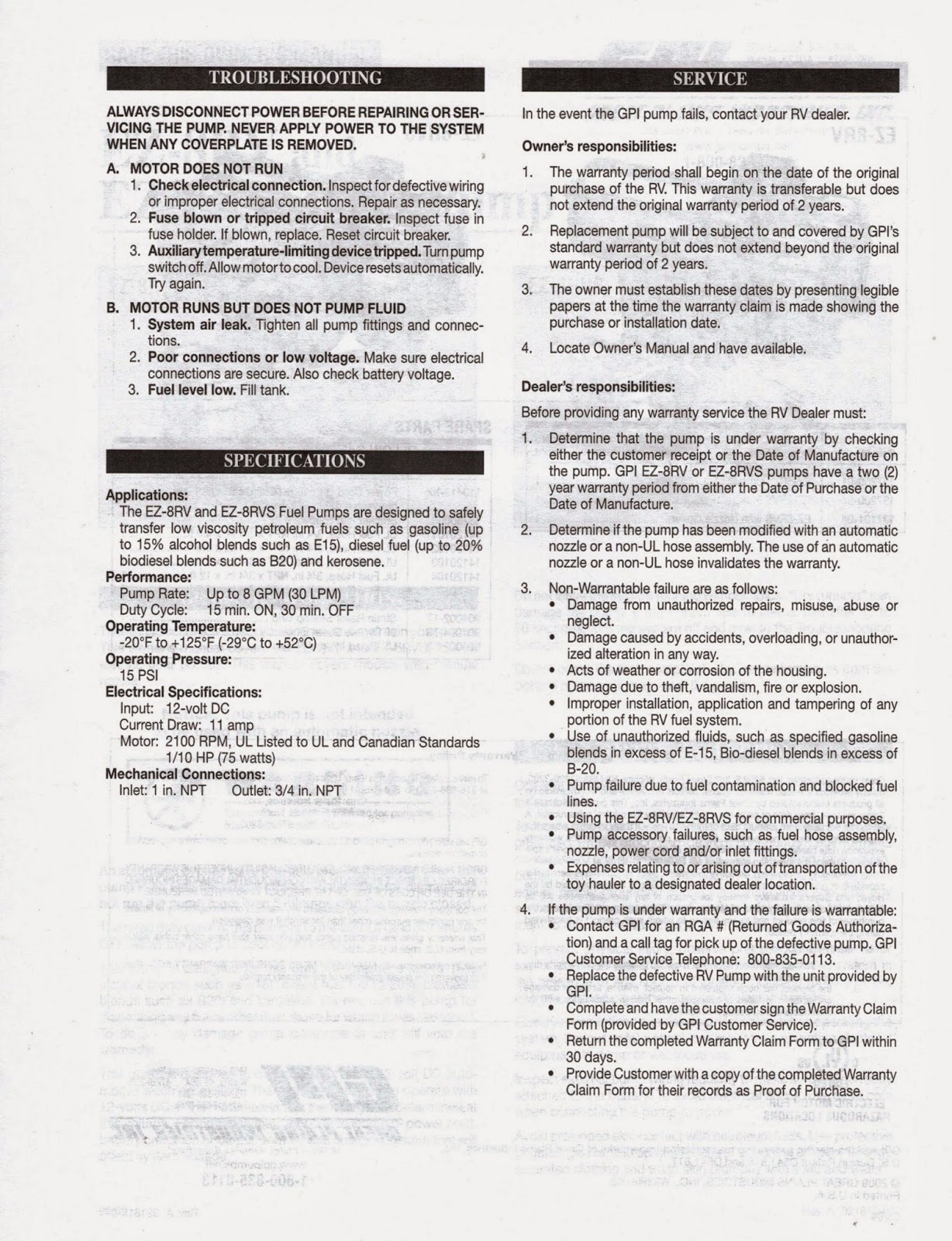 Ezvent installation and owners manual Telegraph