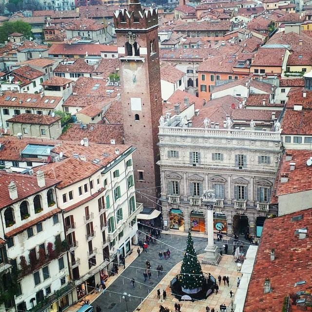 Verona seen from the 84 meters high Torre dei Lamberti