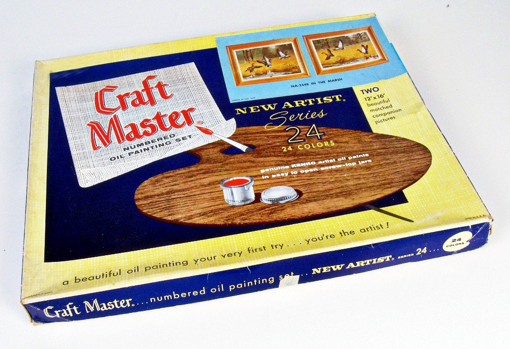 Vintage Toys and Pastimes PAINT BY NUMBER KITS