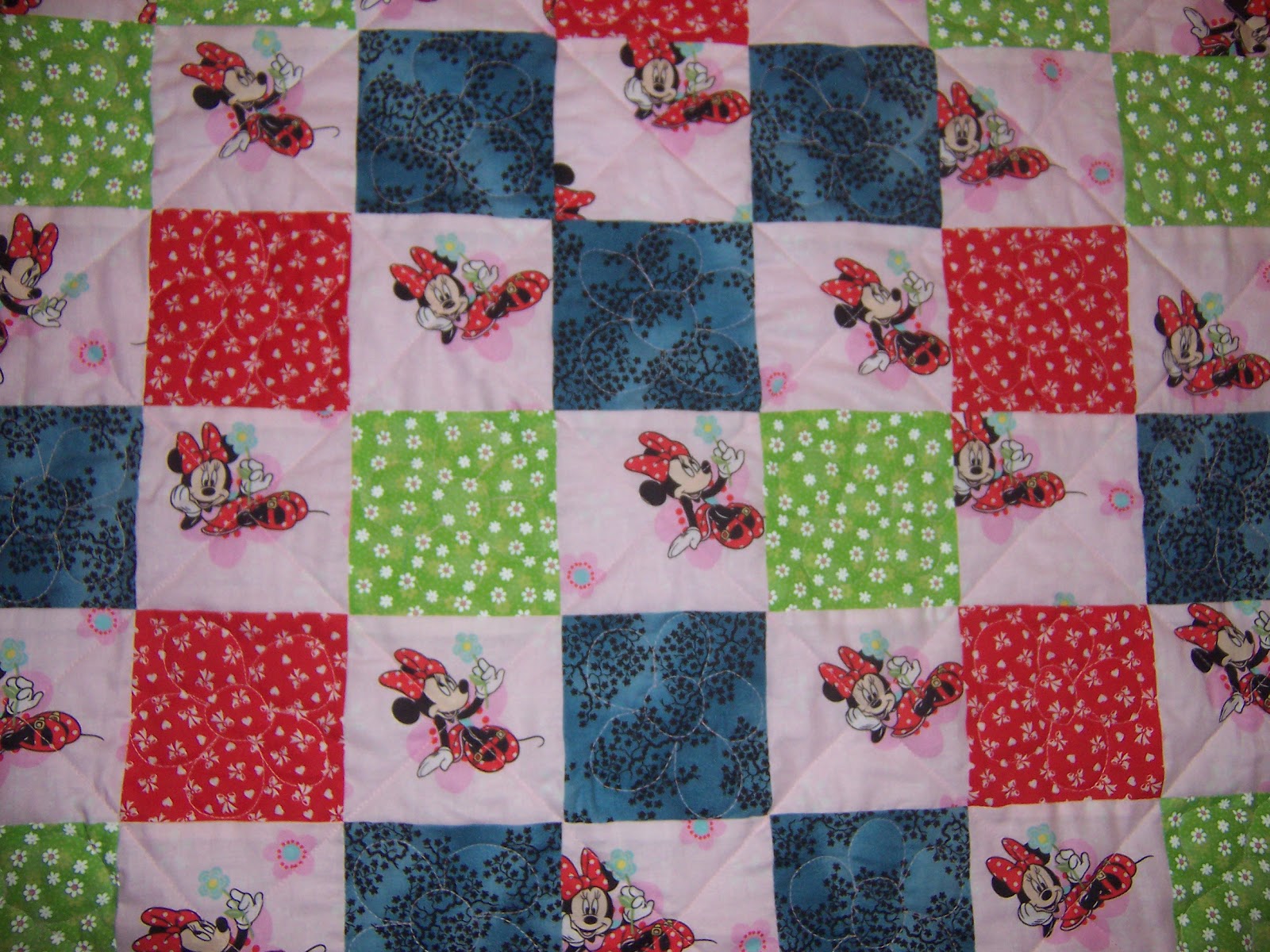 Quilts and Art by Cheryl Minnie Mouse Baby Quilt