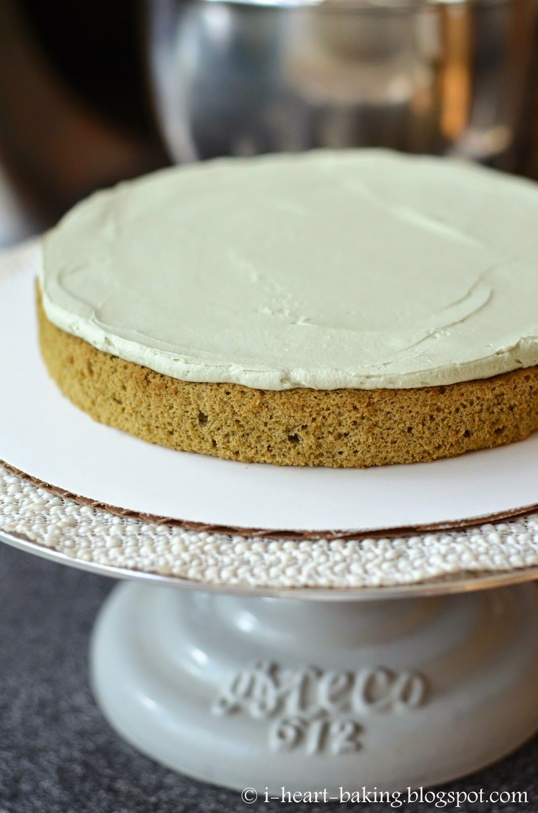 i heart baking!: matcha green tea ruffle cake