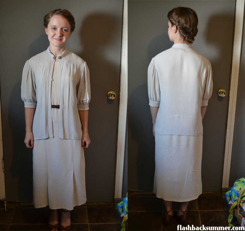 Flashback Summer - Make Do and Mend Gray Suit Project: Prep the Garment