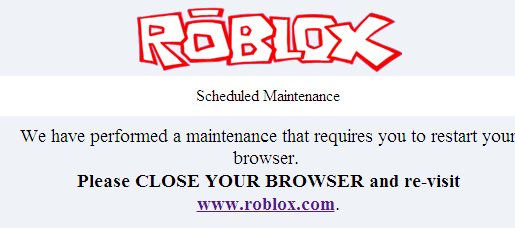 Roblox Site Maitenance The Current Roblox News