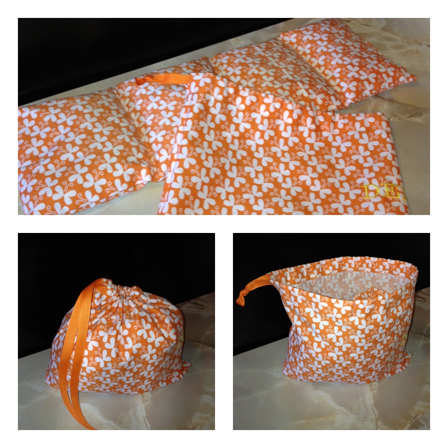 Saw it, Pinned it, Made it. DIY Corn heating pad with a drawstring bag.