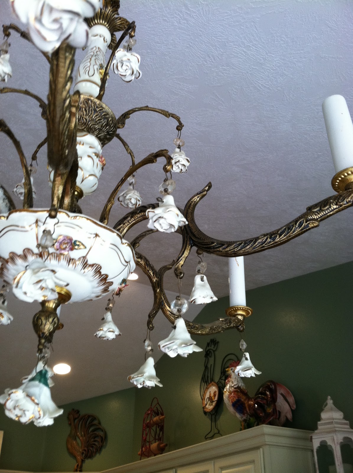 Natural Homemade Living Shabby Chic Chandelier