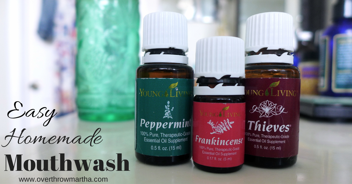 Easy homemade mouthwash #YLEO #Thieves #oralcare