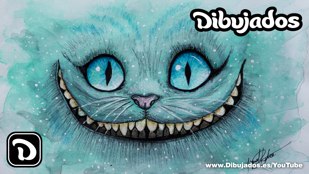 Dibujados Como Dibujar A Cheshire Cat El Gato De Alicia En El